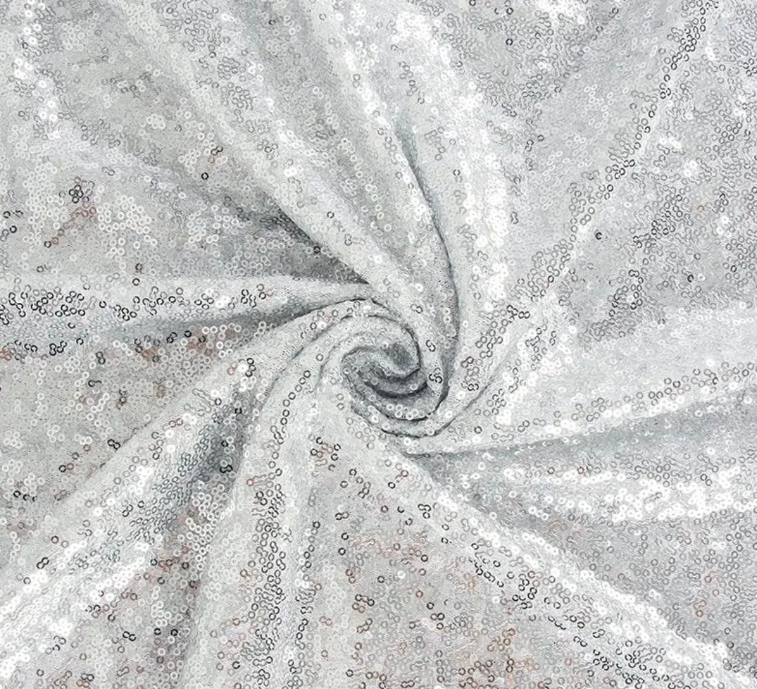 5yards X 129.54cm Sequin Fabric, Glitter And Shiny.