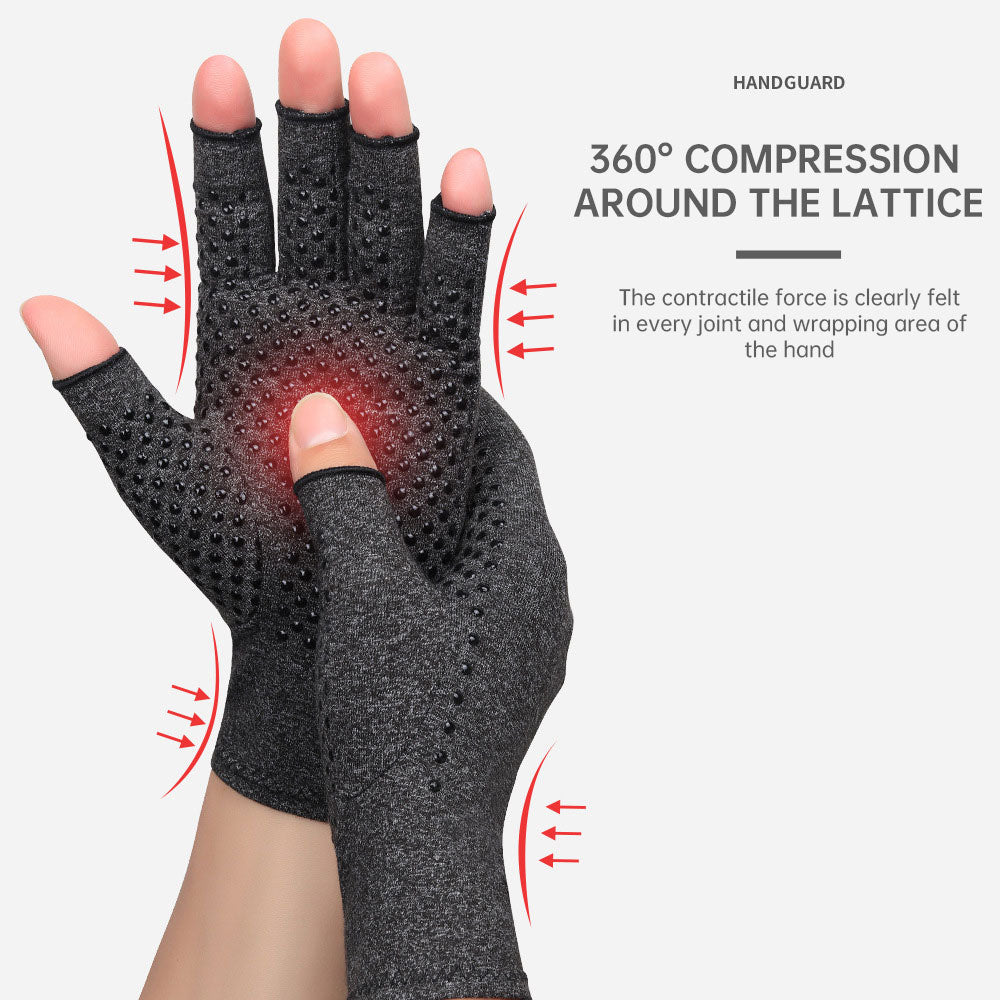 Outdoor Half Finger Pressure Gloves Riding Joint Care Rehabilitation Cycling Sports Fitness Gloves
