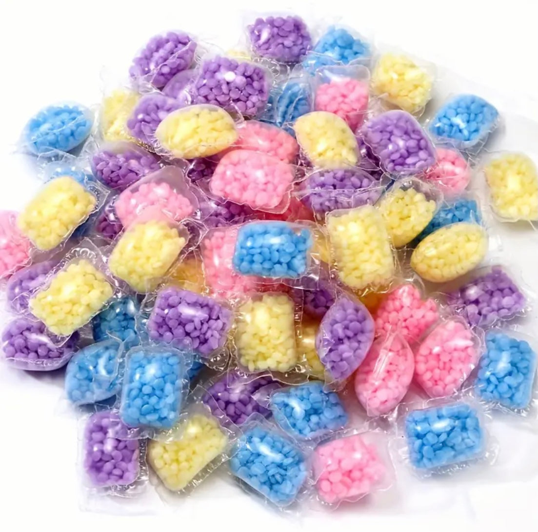 30pcs Laundry Beads Detergent Liquid Capsule Ball For Washing Machine Rose Fragrance Beads Soft Clothing Diffuser Perfume