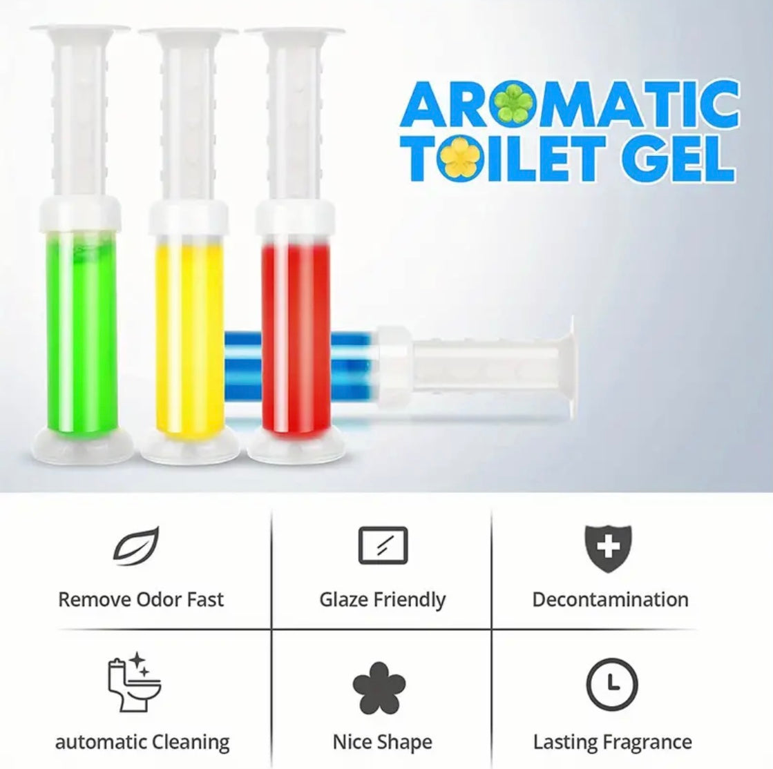 9pcs Toilet Gel, Toilet Bowl Gel Stamp 9 Kinds Of Scent Toilet Cleaner Gel Stamp Kit Air Freshener Flower Fragrance Bathroom Deodorizer Bowl