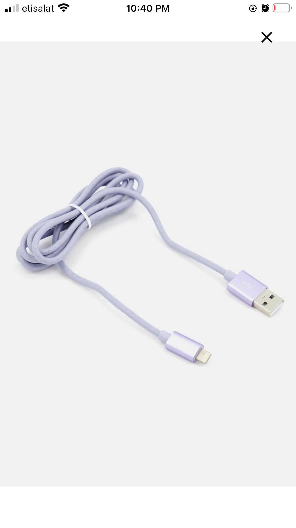 Lightning cable USB-A 4ft