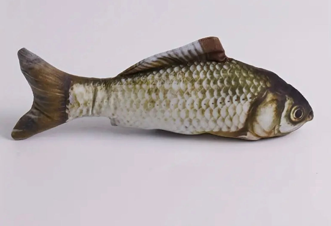 Fish Design Cat Teaser Plush Toy