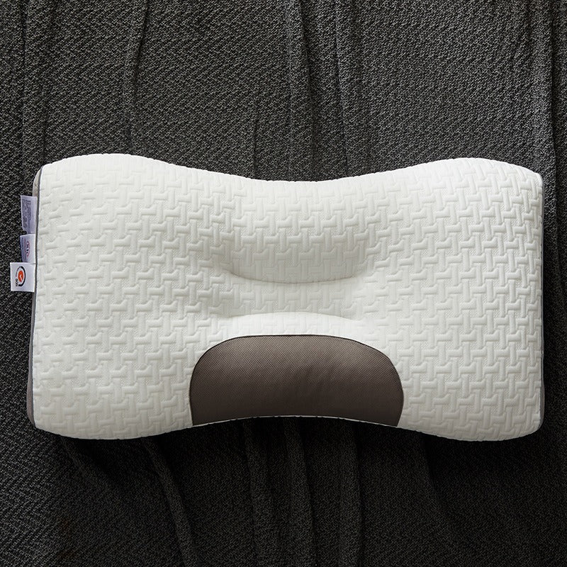 Light Luxury SPA Massage Pillow Single Pillow Core Neck Protection Adult Sleep Pillow Fiber Zone Massage Cervical Pillow Dormito