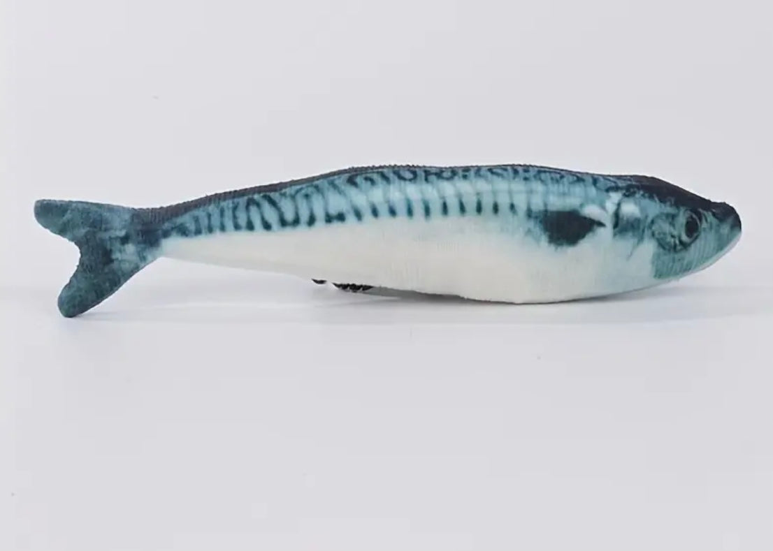 Fish Design Cat Teaser Plush Toy