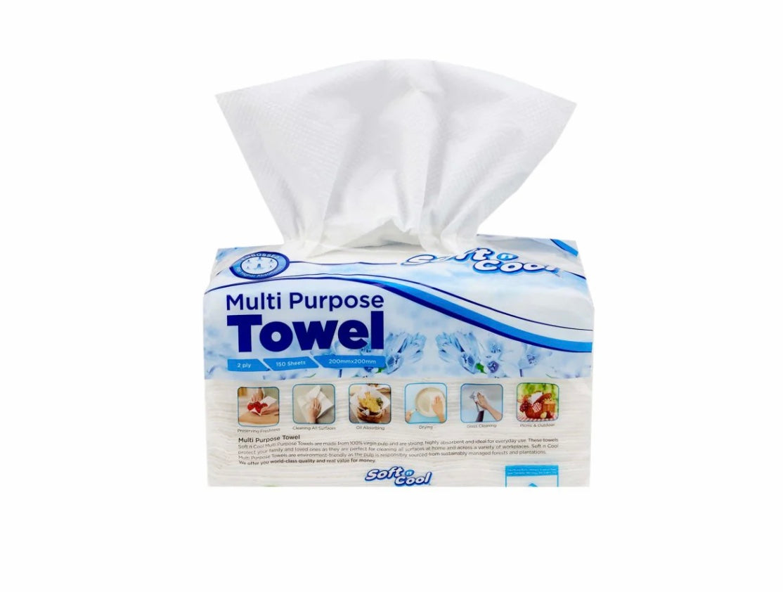 Soft n Cool Multi Purpose Paper Towel 200 Sheets x 2 ply