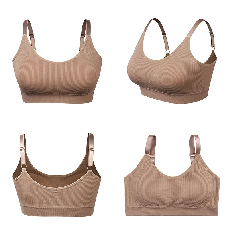 Sports Yoga Bra Women Seamless Padded Sports Bra Fitness Running Gym Bra Sports Underwear Push Up Sport Bra for Cup A B