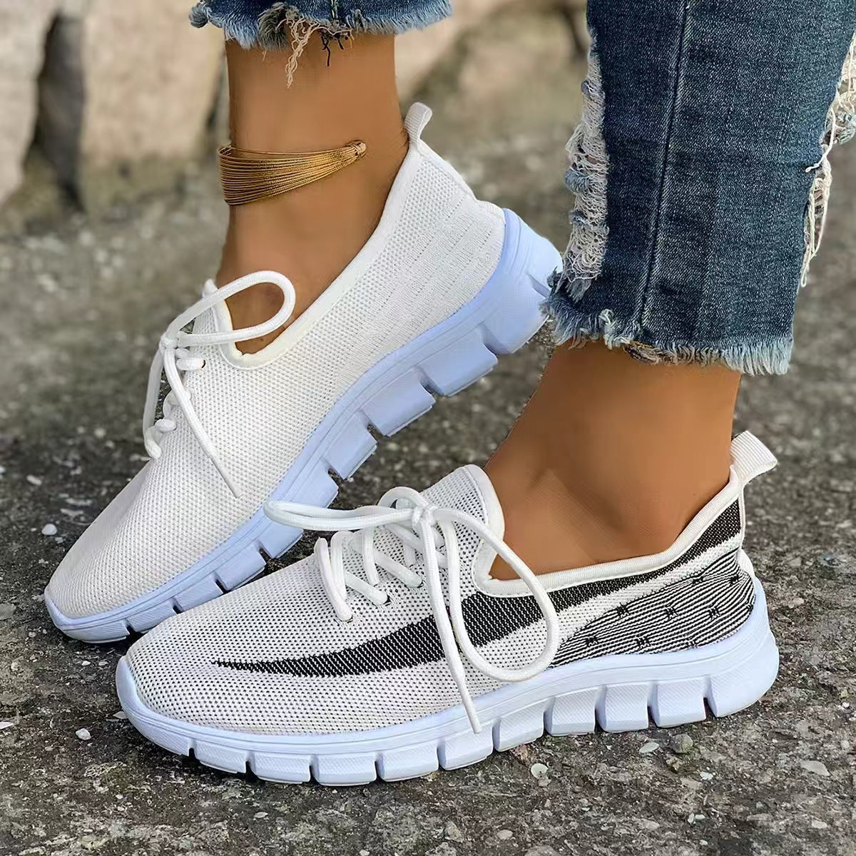 Summer New Women's Casual Breathable Running Sneaker
