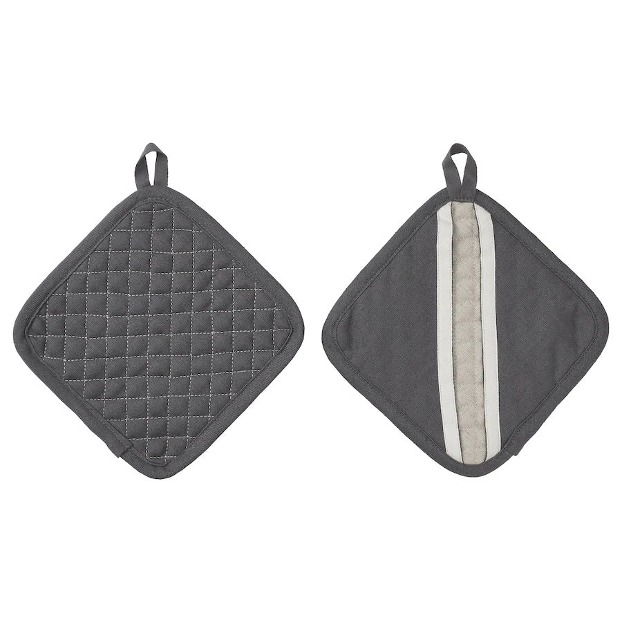 MARIATHERES
Pot holder, grey/beige, 19x19 cm