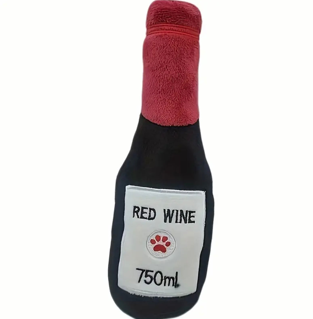 Wine Bottle Shaped Pet Toy with Sound