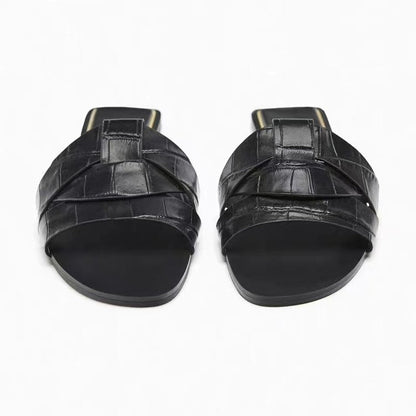 European and American style women's shoes, flat sandals, comfortable outer wear, simple style women's shoes
