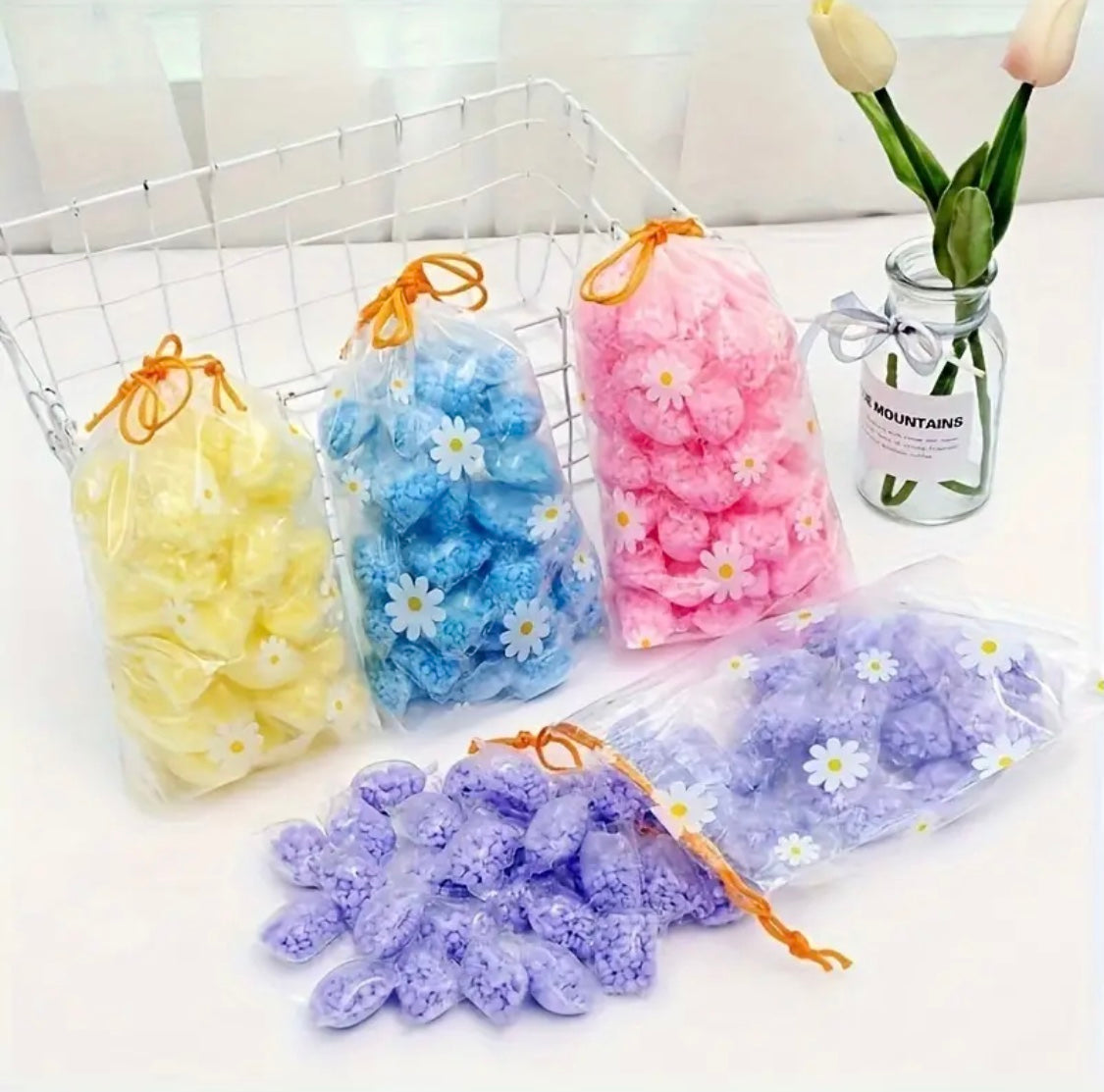 30pcs Laundry Beads Detergent Liquid Capsule Ball For Washing Machine Rose Fragrance Beads Soft Clothing Diffuser Perfume