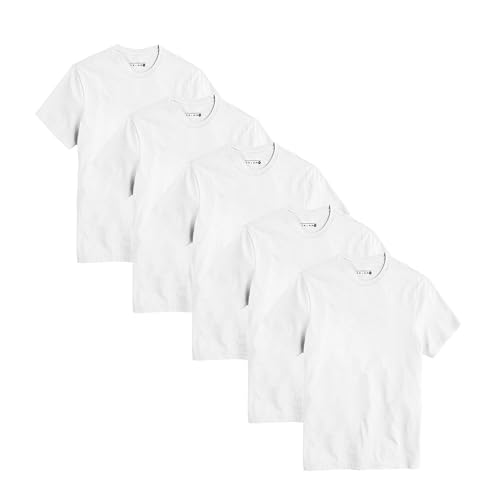 Polo Republica Men's Pack Of 5 Basic Regular fit Short Sleeve T-Shirt, Casual Combed Cotton Tee Shirts