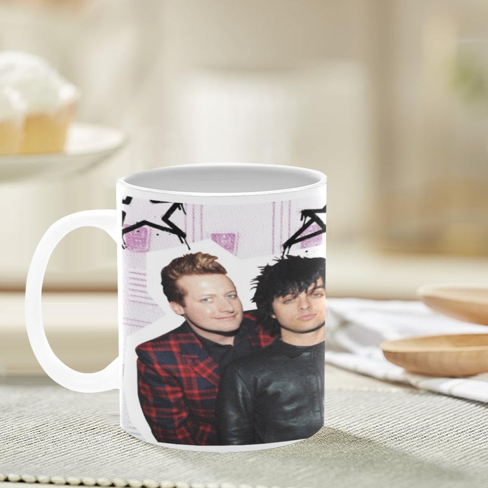 Green Day 11oz white mug