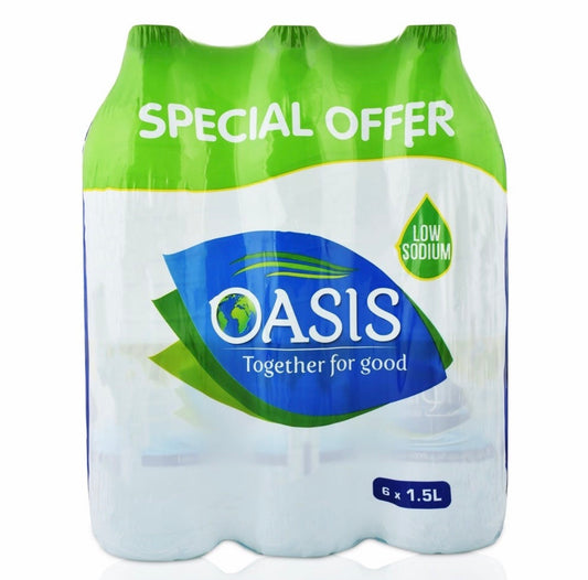 Oasis bottled drinking water 6x1.5 L