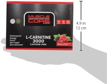 MUSCLE CORE NUTRITION L-Carnitine 4500 Tangerine, 89 Ml Box Of 12