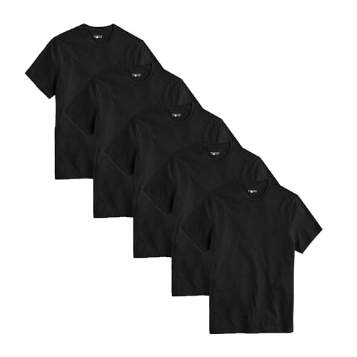 Polo Republica Men's Pack Of 5 Basic Regular fit Short Sleeve T-Shirt, Casual Combed Cotton Tee Shirts
