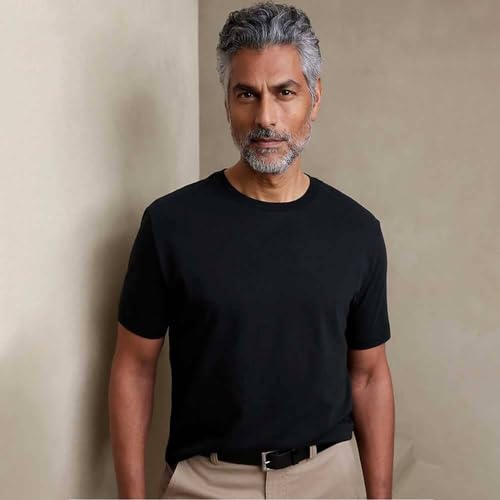 Polo Republica Men's Pack Of 5 Basic Regular fit Short Sleeve T-Shirt, Casual Combed Cotton Tee Shirts