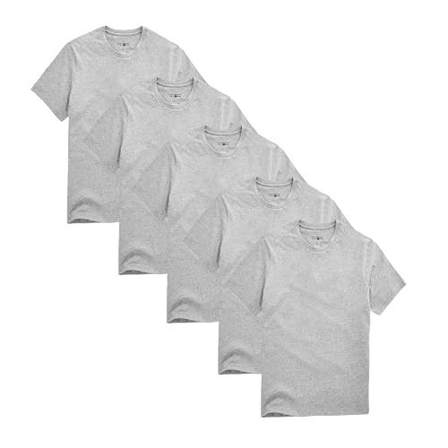 Polo Republica Men's Pack Of 5 Basic Regular fit Short Sleeve T-Shirt, Casual Combed Cotton Tee Shirts
