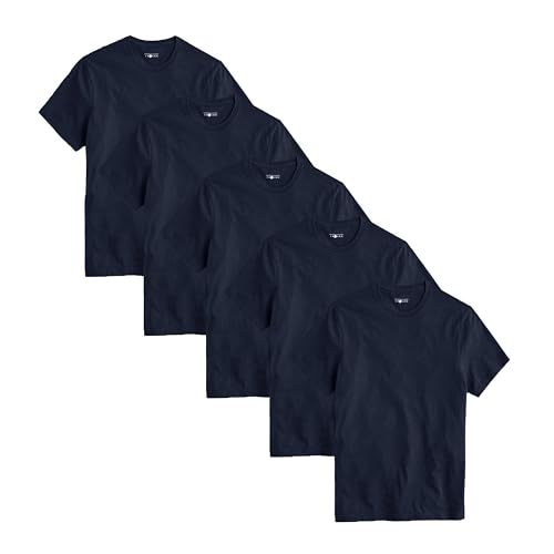 Polo Republica Men's Pack Of 5 Basic Regular fit Short Sleeve T-Shirt, Casual Combed Cotton Tee Shirts