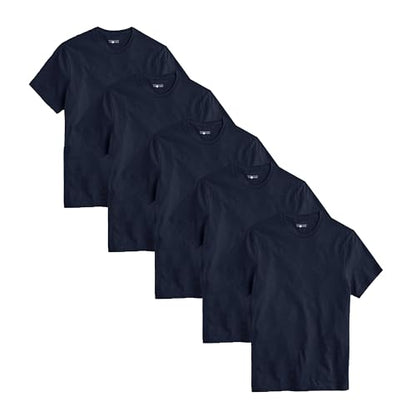 Polo Republica Men's Pack Of 5 Basic Regular fit Short Sleeve T-Shirt, Casual Combed Cotton Tee Shirts