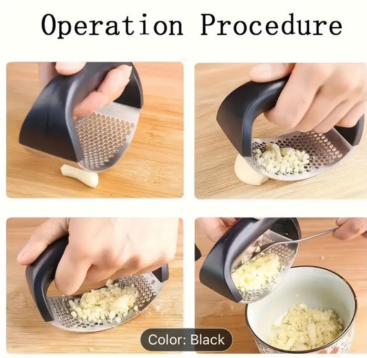 1pc, Garlic Press, Stainless Steel