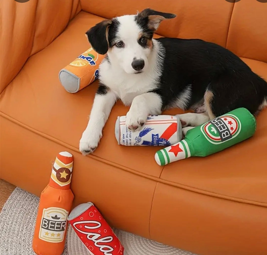1pc Interactive Plush Dog Chew Toy