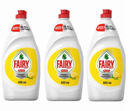Fairy plus Lemon Pack size 600mlx3