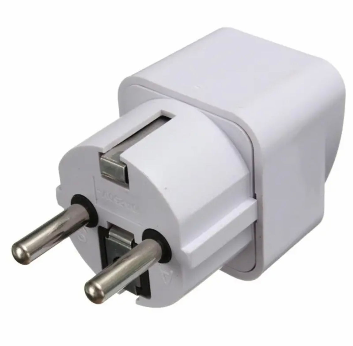 Portable UK US AU To EU European 2 Pin Power Socket
