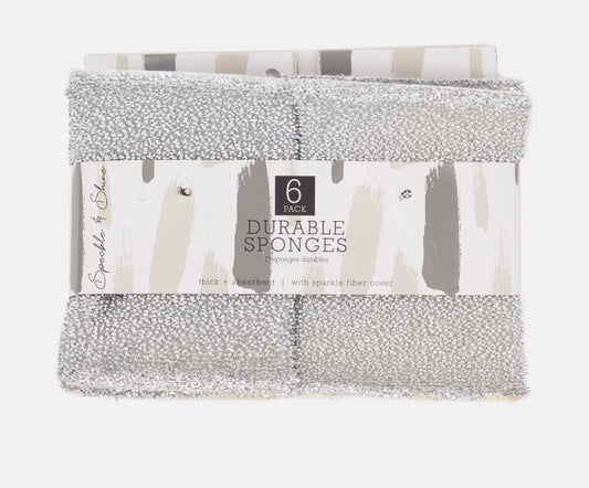 Durable sponges silverx6