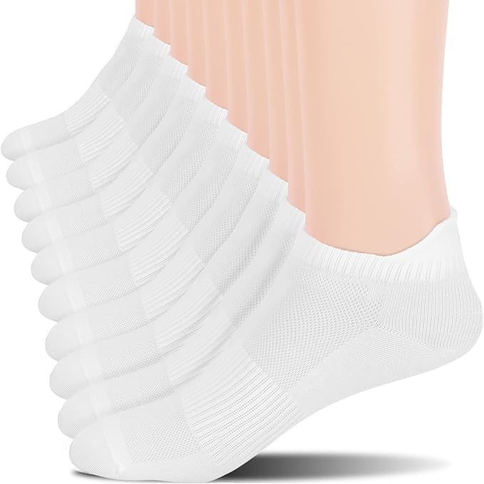 10 Pairs Ankle Socks for Women and Men, Thin Soft Athletic Low Cut Socks With Tab