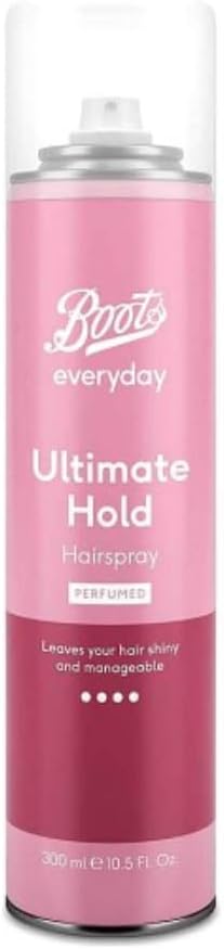 Boots Everyday Ultimate Hold Hairspray, Perfumed, 300ml, Pink