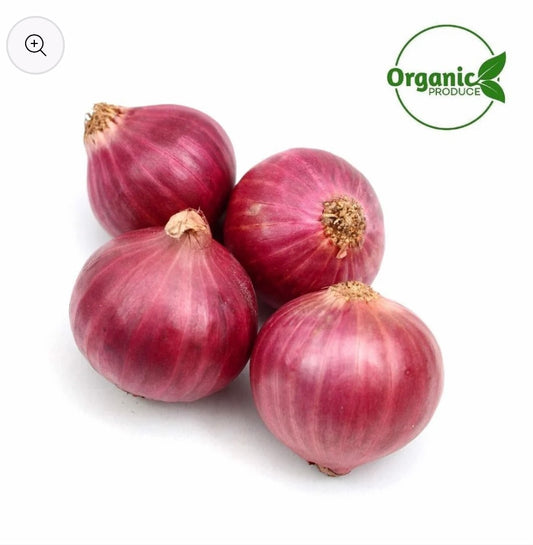Organic Onion Red 450-500g. Size: 1 pack