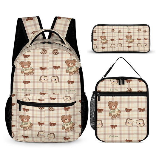 Three piece set combination school Bag