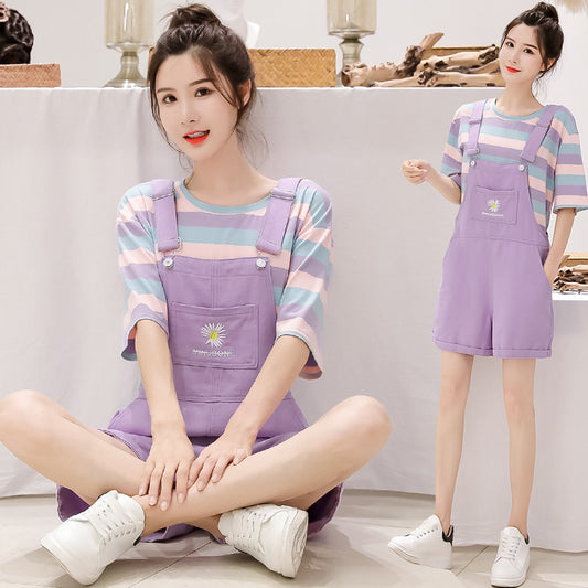 Denim Overalls For Girls And Big Children's Summer Clothes