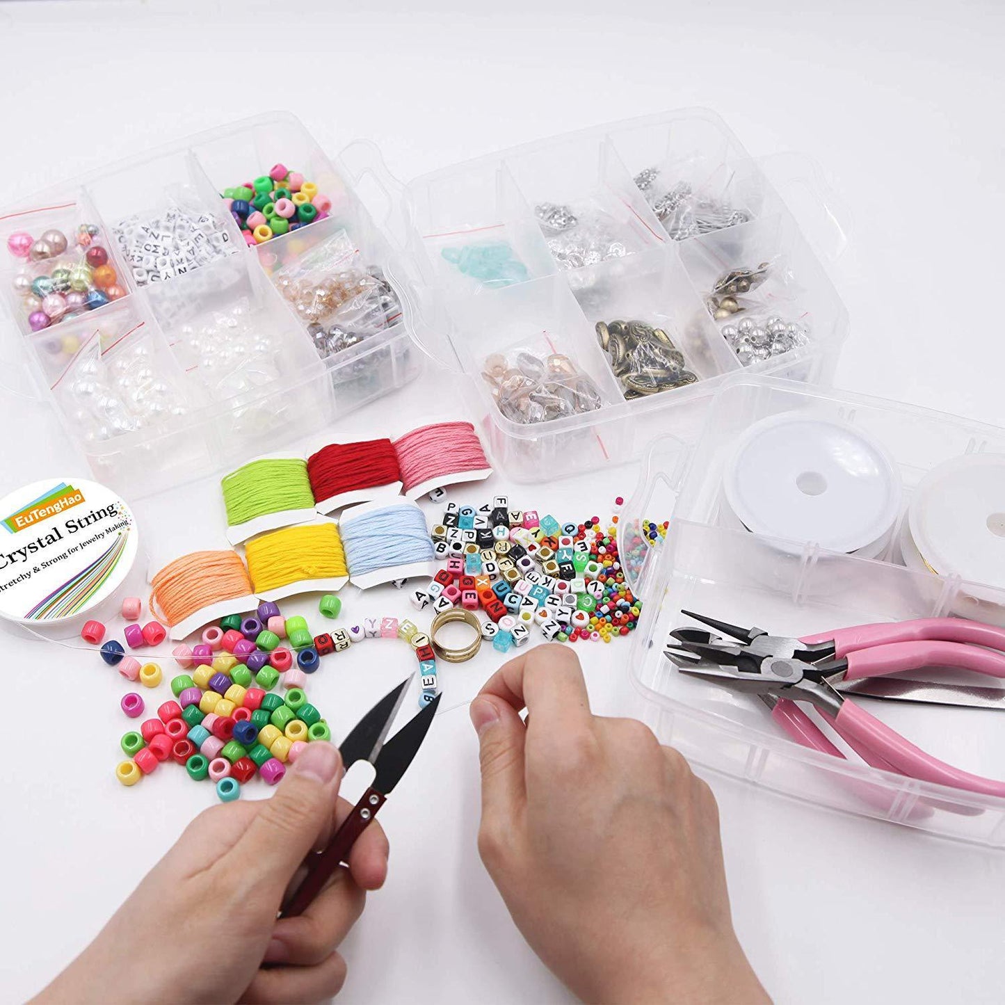 1171pcs crystal beads material