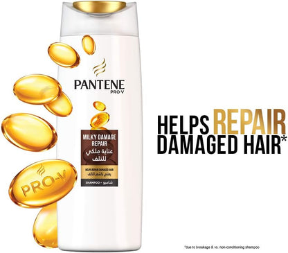 Pantene Pro-V Milky Damage Repair 3 Minute Miracle Conditioner, 200Ml + Shampoo 400 Ml
