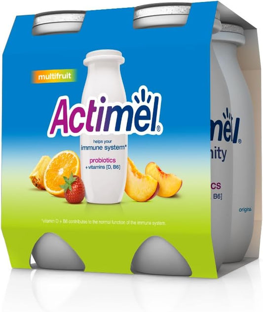 Actimel Multi-Fruit Flavored Low Fat Dairy Drink 4 x 93ml
