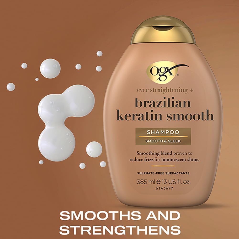 OGX Ever Straightening+ Brazilian Keratin Therapy Shampoo (385ml)
