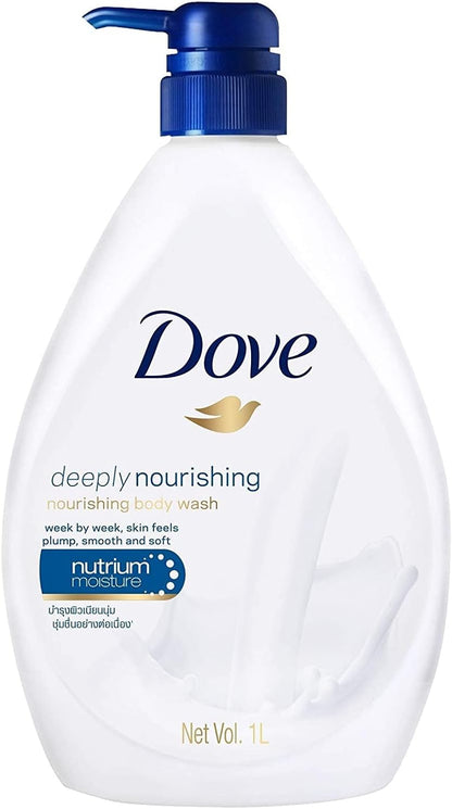 Dove Uniliver Body Wash 33.8Oz W/Pump Deeply Nourishing Pack