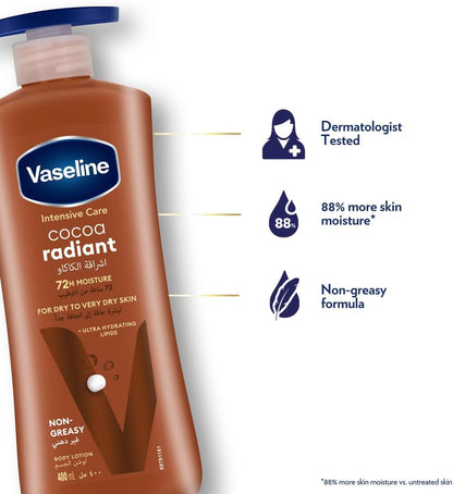 Vaseline Body Lotion Cocoa Radiant with Cocoa Butter 400ml