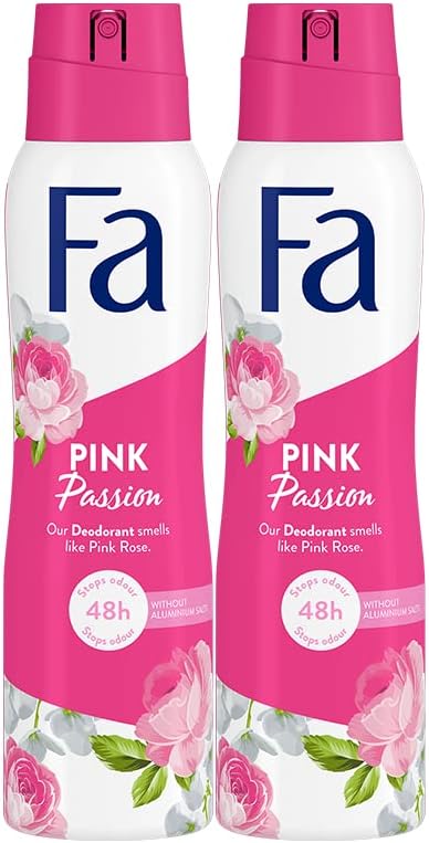 FA Deodorant Spray Pink Passion 150ml, Pack of 2