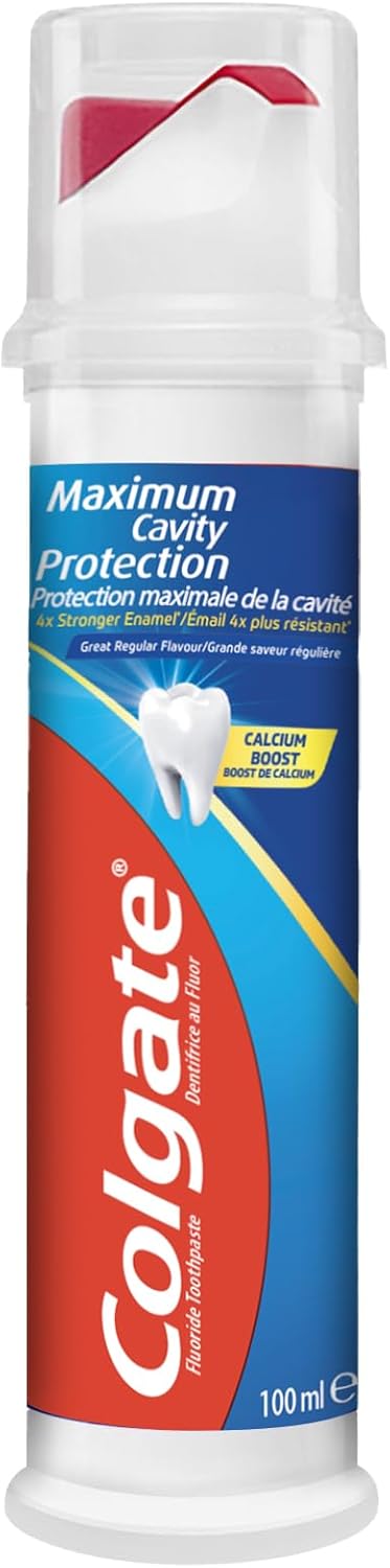 Colgate Maximum Cavity Protection Toothpaste with Pump Dispenser 100ml
