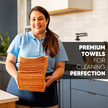 Microfiber Wholesale 12" x 12" MW Pro Multi-Surface Cleaning Cloths | Gray - 12 Pack | Premium Towels for Cleaning Glass, Kitchens, Bathrooms, Automotive, Supplies & Products