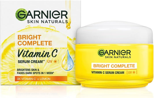 Garnier Skin Naturals Bright Complete Vitamin C Serum UV Cream Vitamin C Day Cream for Sun Protection and Skin Brightening - Suitable For all Skin Types, 45g
