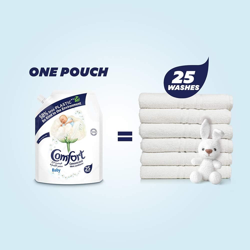 Comfort Baby Dilute Fabric Softener, dermatologically tested for sensitive skin, 3L