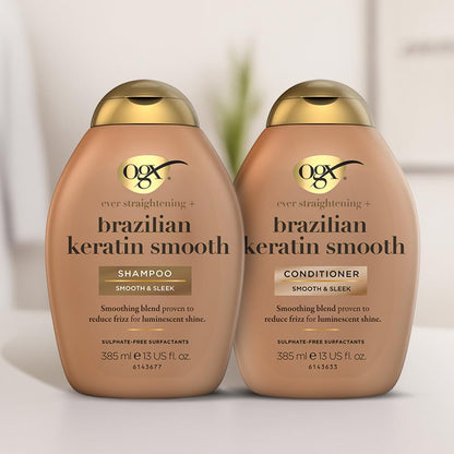 OGX Ever Straightening+ Brazilian Keratin Therapy Shampoo (385ml)