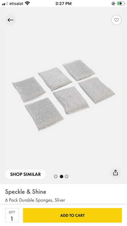 Durable sponges silverx6