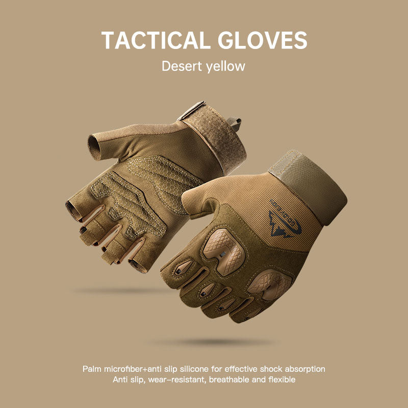 Tactical Gloves Outdoor Sports Mountaineering Training Fitness Gloves Motorcycle Riding Anti-skid Touch Screen Gloves
