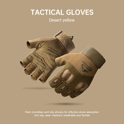 Tactical Gloves Outdoor Sports Mountaineering Training Fitness Gloves Motorcycle Riding Anti-skid Touch Screen Gloves