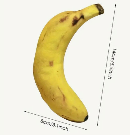 Banana-Shaped Squeaky Dog Toy